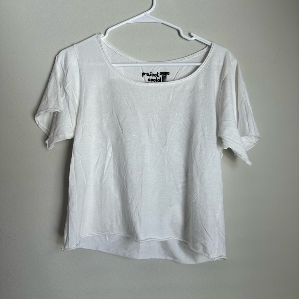Project Social T Classic Cut Out  Short Sleeve Tee